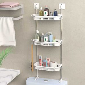 3-Tier Multifunctional Kitchen and Bathroom Wall Hanging Storage Rack