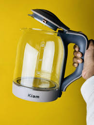 Kiam Electric Kettle BL-002 (1.8 L) With Glass kettle - Automatically turns Off - Automatic Over Heat Protection